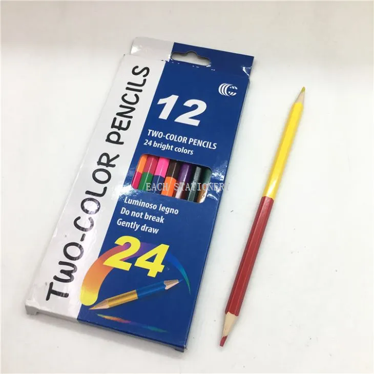 Double Side Color Lead Pencil Pack Of 12